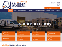 Tablet Screenshot of mulderheftrucks.nl